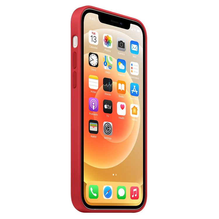 Чехол Silicone Case для iPhone 12/12 Pro (FoxConn) (Red)