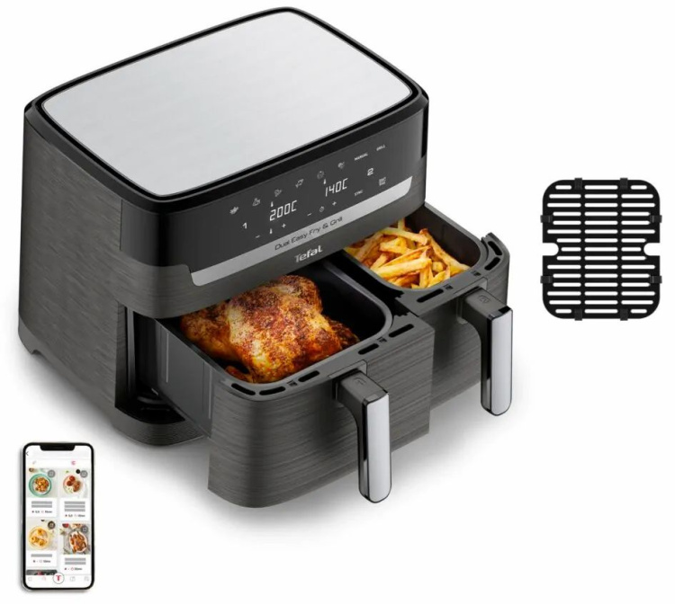 Мультипечь Tefal Dual Easy Fry & Grill Air EY905B40 (UA)