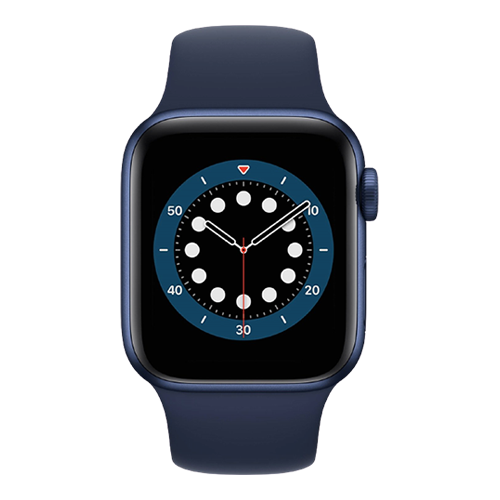 Apple Watch Series 6 44mm Blue Aluminum Case with Deep Navy Sport Band (M00J3) Open Box