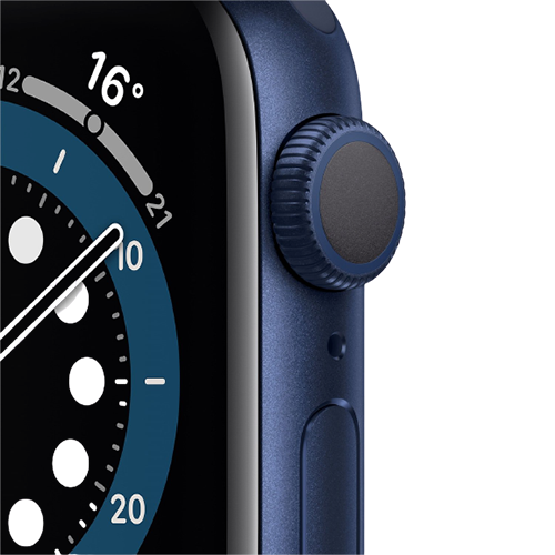Apple Watch Series 6 44mm Blue Aluminum Case with Deep Navy Sport Band (M00J3) Open Box
