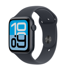 Apple Watch SE 4 GPS, 44mm Midnight Aluminum Case with Midnight Sport Band
