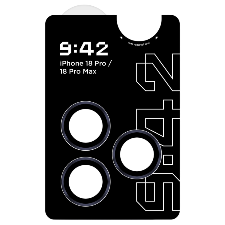 Захисне скло 9:42 для камери iPhone 18 Pro/18 Pro Max (Glacier Blue)