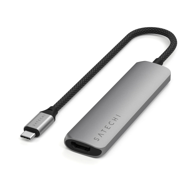 Адаптер Satechi 4-in-1 USB-C Slim Multiport Adapter 4K (ST-P4SM)