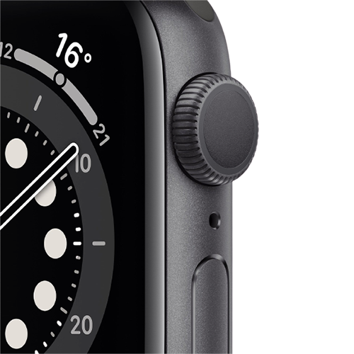 Apple Watch Series 6 44mm Space Gray Aluminum Case with Black Sport Band (M00H3) Apple Watch Series 6 44mm Space Gray Aluminum Case with Black Sport Band (M00H3)