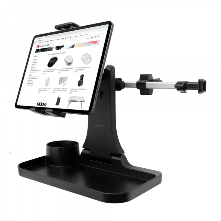 Автотримач Macally Dual Position Car Seat Headrest Tablet Mount with Table Tray (HRMOUNTPROTRAY)