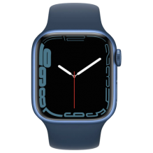 Apple Watch Series 7 41mm GPS Blue Aluminum Case With Blue Sport Band (MKN13) Open Box