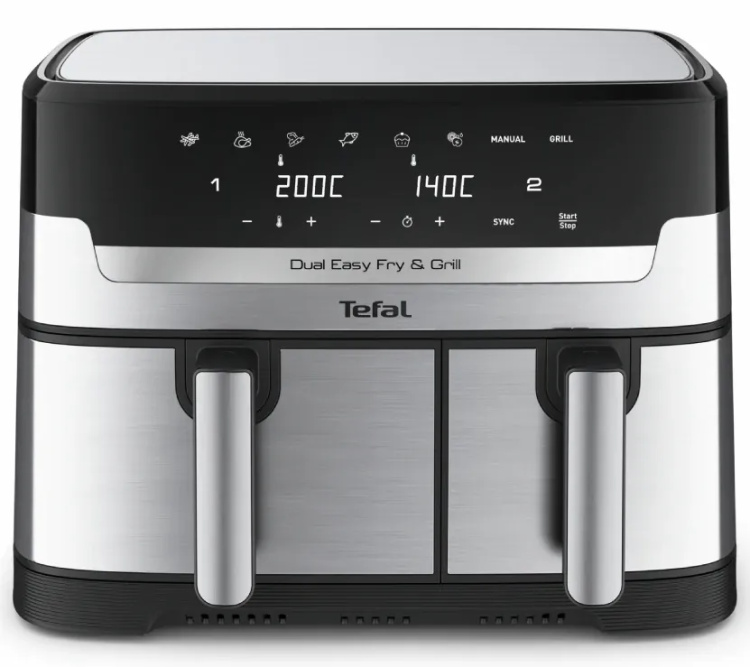 Мультипечь Tefal Dual Easy Fry & Grill Air fryer EY905D40 (UA)
