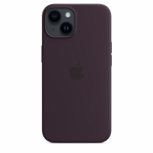 Silicone Case with MagSafe для iPhone 14 (FoxConn) (Elderberry)