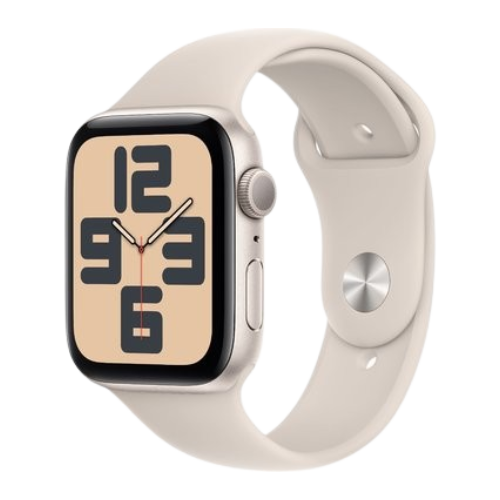 Apple Watch SE 2 2023 44mm GPS Starlight Aluminum Case with Starlight Sport Band - S/M (MRE43) бу