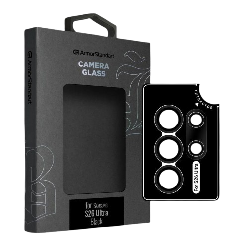 Захисне скло для камери ArmorStandart Supreme Black Icon для Samsung S26 Ultra (Black)