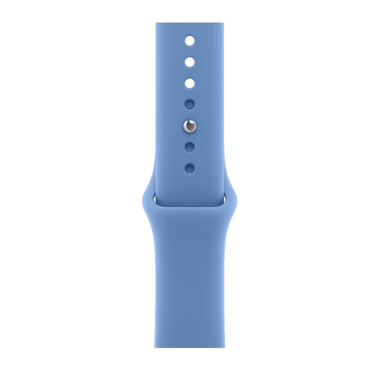 Apple Watch Series 12 GPS 42mm Dark Bronze Aluminum Case with Wildflower Blue Sport Band - M/L