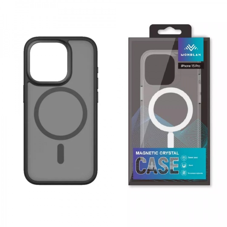 Чехол Monblan для iPhone 16 Pro Magnetic Matte Series (Black)