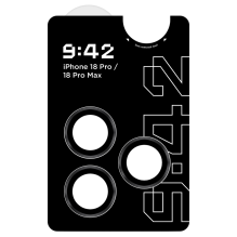 Захисне скло 9:42 для камери iPhone 18 Pro/18 Pro Max (Black)