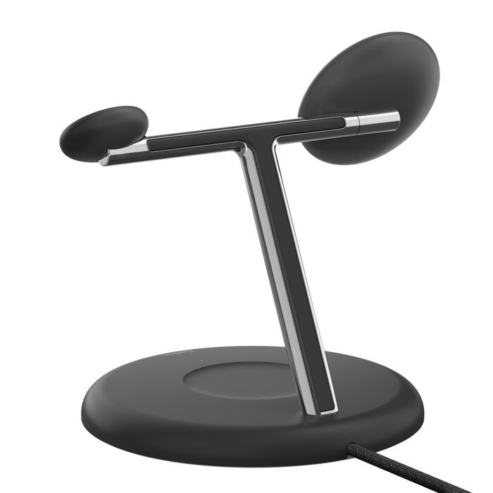 Беспроводная зарядка Belkin 3в1 Magnetic Qi2 15Вт Black (WIZ023VFBK)