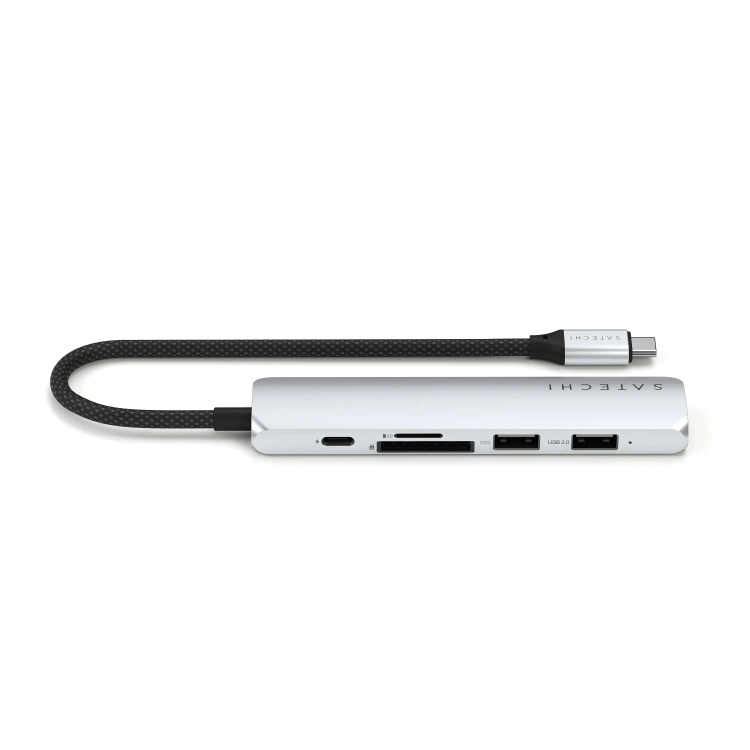 Адаптер Satechi 6-in-1 USB-C Slim Multiport Adapter 4K (ST-P6SM) Адаптер Satechi 6-in-1 USB-C Slim Multiport Adapter 4K (ST-P6SM)