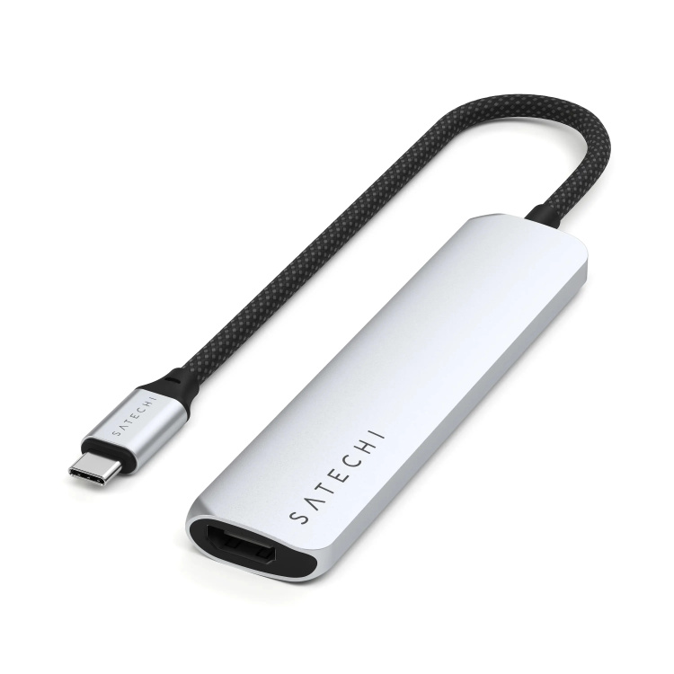 Адаптер Satechi 6-in-1 USB-C Slim Multiport Adapter 4K (ST-P6SM) Адаптер Satechi 6-in-1 USB-C Slim Multiport Adapter 4K (ST-P6SM)