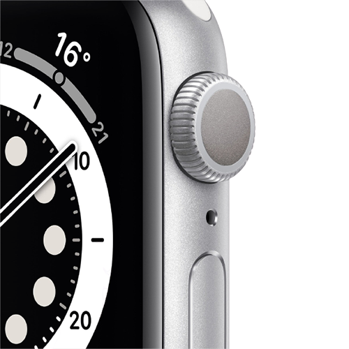 Apple Watch Series 6 40mm Silver Aluminum Case with White Sport Band (MG283) Apple Watch Series 6 40mm Silver Aluminum Case with White Sport Band (MG283)