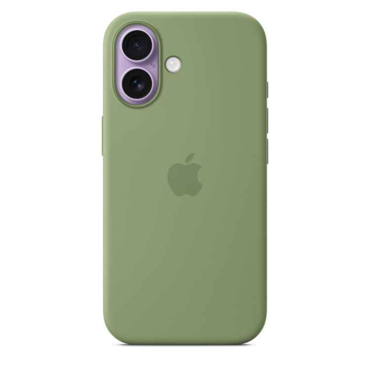 Чохол Apple Silicone Case with Magsafe для iPhone 17 Light Moss (MGEX4)