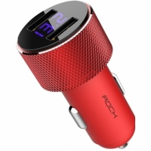 Прикурювач Rock Sitor Car Charger 2xUSB 3.4a (Red)