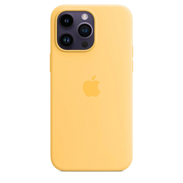 Чохол Silicone Case для iPhone 14 Pro Max (FoxConn) (Sunglow)