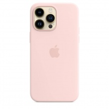 Silicone Case with MagSafe для iPhone 14 Pro Max (FoxConn) (Chalk Pink)