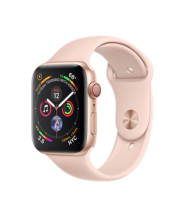 Apple Watch Series 4 GPS + Cellular 44mm Gold Aluminum Case with Pink Sand Sport Band (MTV02)
