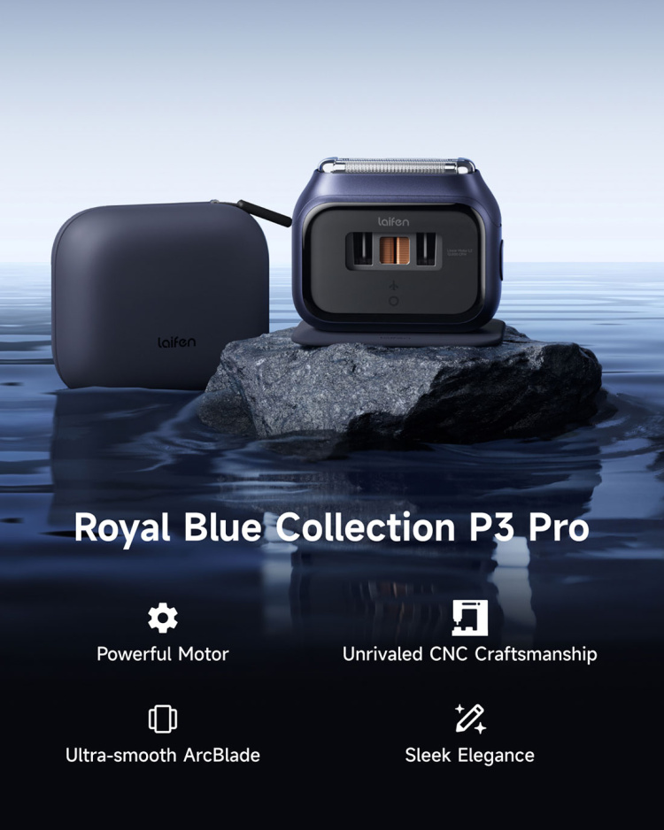 Электрическая бритва Laifen P3 Pro Gift Set (Dark Blue) (1ER91-L-XX-BE-001)