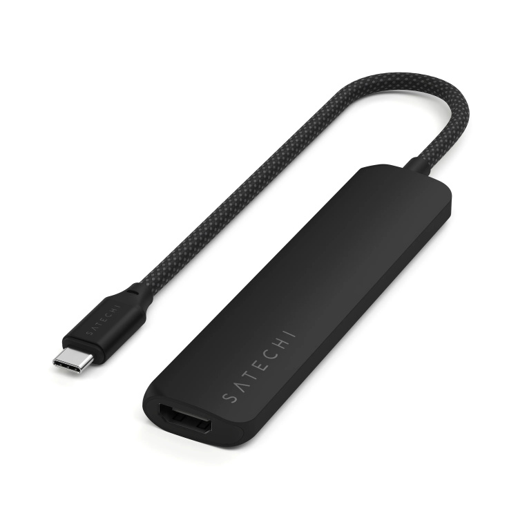 Адаптер Satechi 6-in-1 USB-C Slim Multiport Adapter 4K (ST-P6SS) Адаптер Satechi 6-in-1 USB-C Slim Multiport Adapter 4K (ST-P6SS)