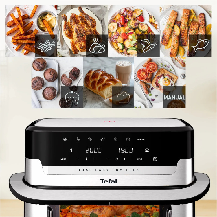 Мультипечь Tefal Dual Easy Fry Flex EY922DE0 (EU)