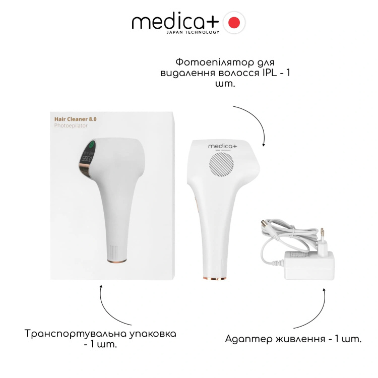 Фотоепілятор MEDICA+ Haircleaner 8.0 (50141)