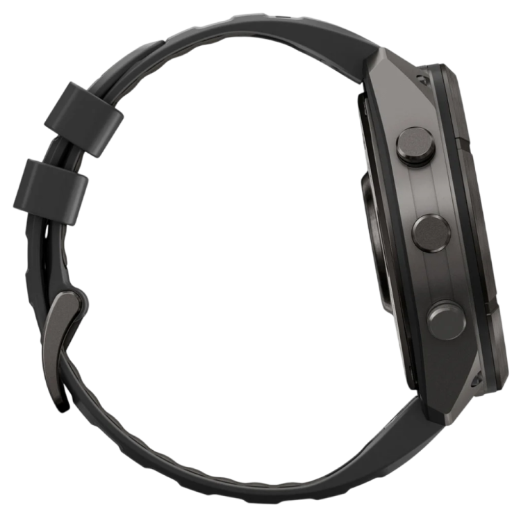 Garmin Fenix 9 Pro 51mm AMOLED Sapphire Carbon Gray DLC Titanium with Black/Pebble Gray Silicone Band (010-04337-15/16)