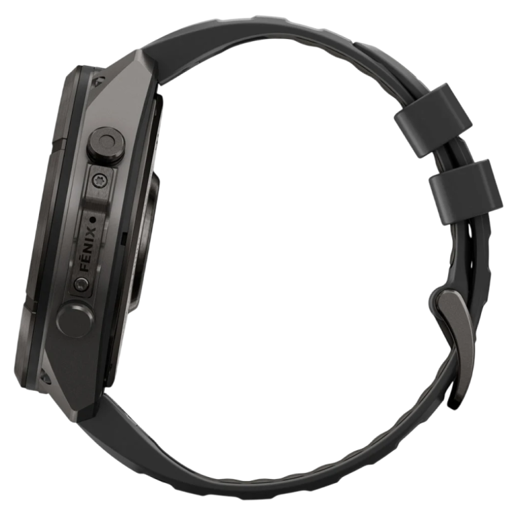 Garmin Fenix 9 Pro 51mm AMOLED Sapphire Carbon Gray DLC Titanium with Black/Pebble Gray Silicone Band (010-04337-15/16)