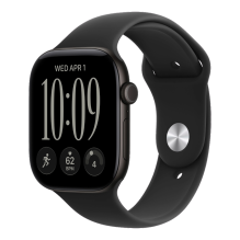Apple Watch Series 12 GPS 42mm Black Aluminum Case with Black Sport Band - M/L