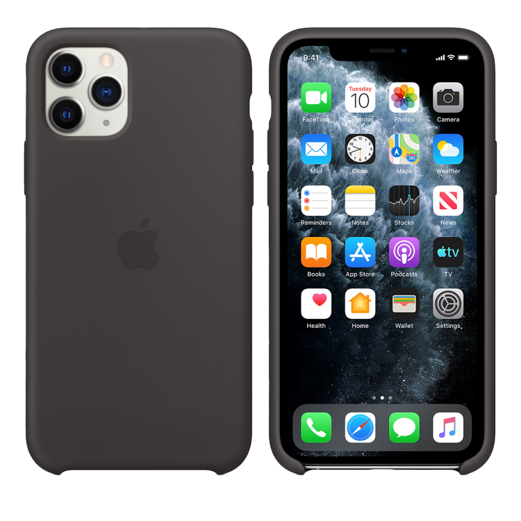 Чехол Smart Silicone Case для iPhone 11 Pro Original (FoxConn) (Black)