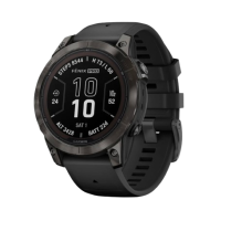 Garmin Fenix 7 Pro Sapphire Solar Carbon Gray DLC Titanium with Black Band (010-02777-10/11)