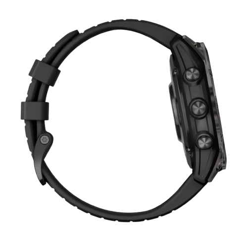 Garmin Fenix 7 Pro Sapphire Solar Carbon Gray DLC Titanium with Black Band (010-02777-10/11)