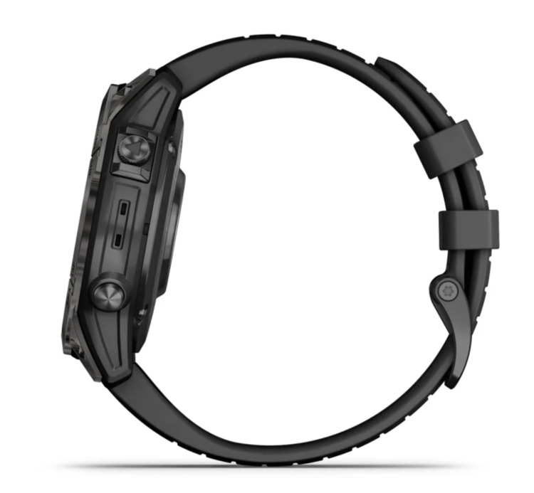 Garmin Fenix 7 Pro Sapphire Solar Carbon Gray DLC Titanium with Black Band (010-02777-10/11)