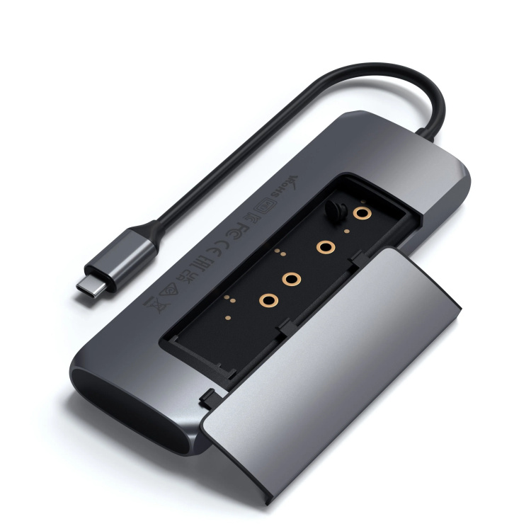 Адаптер Satechi Aluminum Type-C Hybrid Multiport Adapter (ST-UCHSEM)
