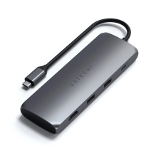 Адаптер Satechi Aluminum Type-C Hybrid Multiport Adapter (ST-UCHSEM)