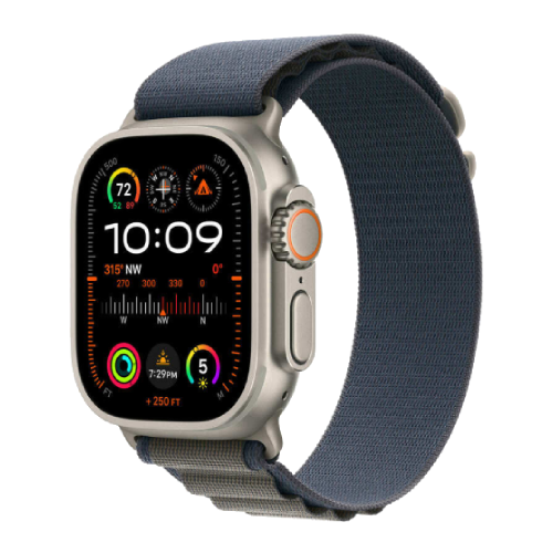 Apple Watch Ultra 2 49mm Titanium Case with Blue Alpine Loop (Large) (MREQ3) бу