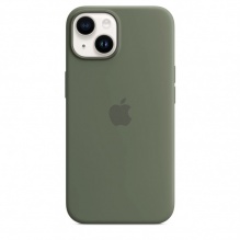 Silicone Case with MagSafe для iPhone 14 (FoxConn) (Olive)