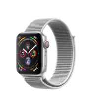 Apple Watch Series 4 GPS + Cellular 44mm Silver Aluminum Case with Seashell Sport Loop (MTUV2)