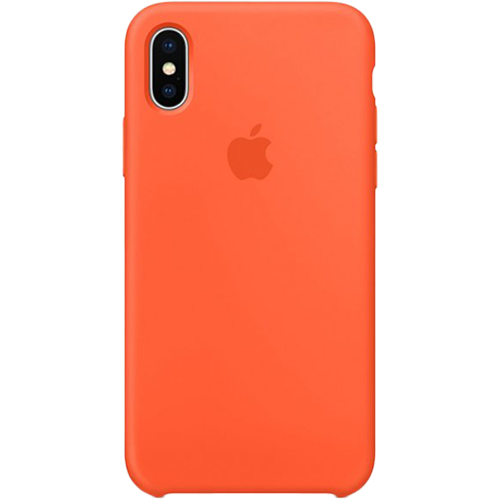 Чехол Smart Silicone Case для iPhone X Original (FoxConn) (Spicy Orange)