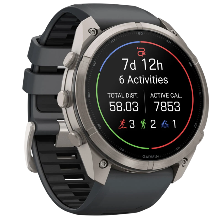 Garmin Fenix 9 Pro 51mm AMOLED Sapphire Titanium with Graphite/Black Silicone Band (010-04337-25/26)