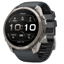 Garmin Fenix 9 Pro 51mm AMOLED Sapphire Titanium with Graphite/Black Silicone Band (010-04337-25/26)