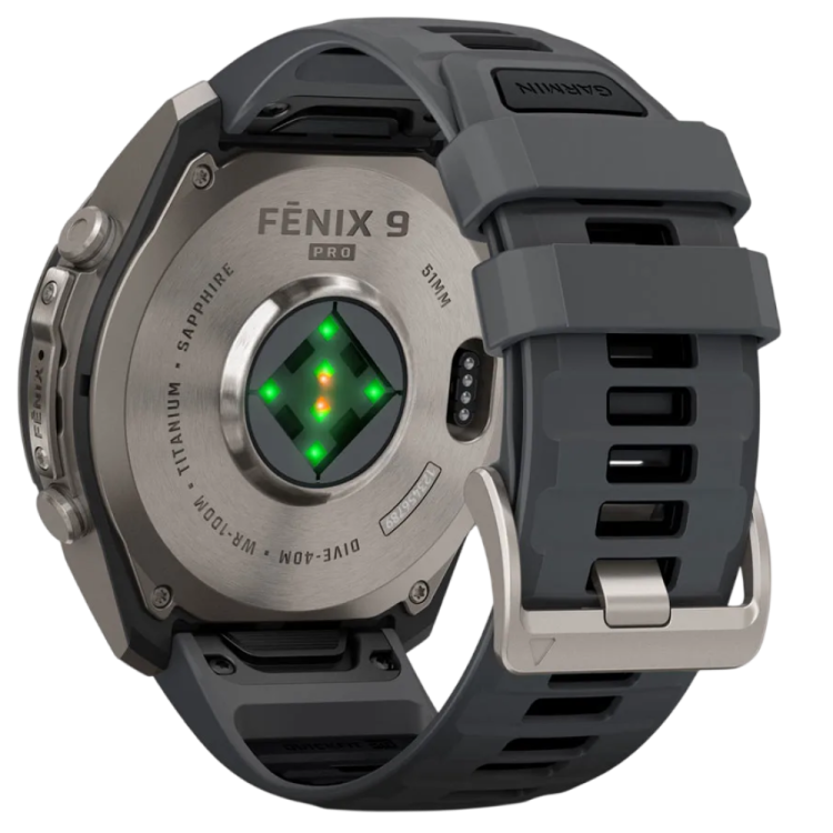 Garmin Fenix 9 Pro 51mm AMOLED Sapphire Titanium with Graphite/Black Silicone Band (010-04337-25/26)
