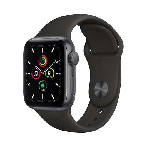 Apple Watch Series SE GPS 44mm Space Gray Aluminum Case with Black Sport Band (MYDT2) бу