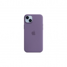 Silicone Case with MagSafe для iPhone 14 (FoxConn) (Iris)