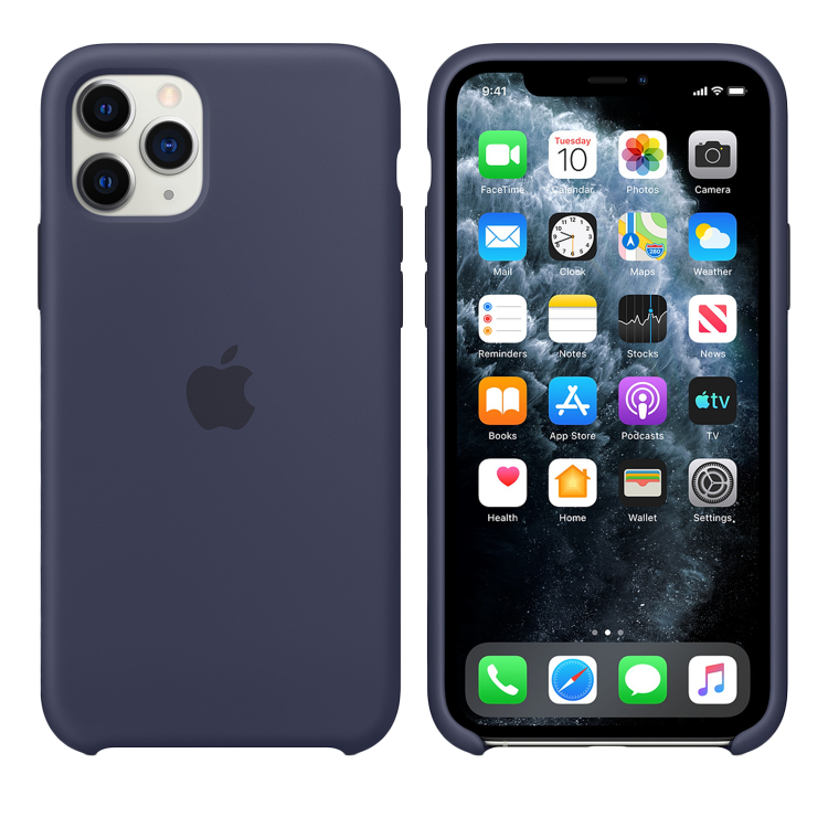 Чехол Smart Silicone Case для iPhone 11 Pro Original (FoxConn) (Midnight Blue)