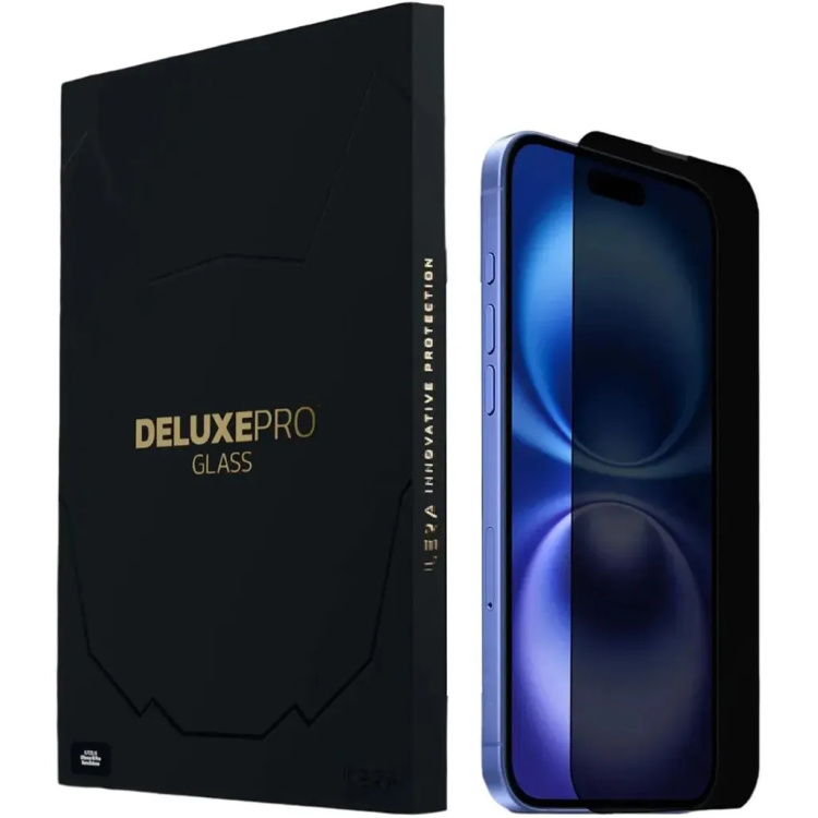 Захисне скло iLera DeLuxe Incognito FullCover Glass для iPhone 16 Захисне скло iLera DeLuxe Incognito FullCover Glass для iPhone 16